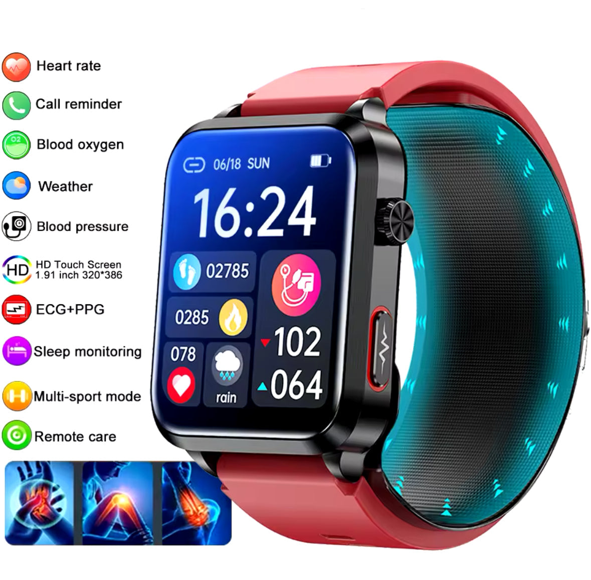 Medifit Smart Watch mit Blutduckmessung