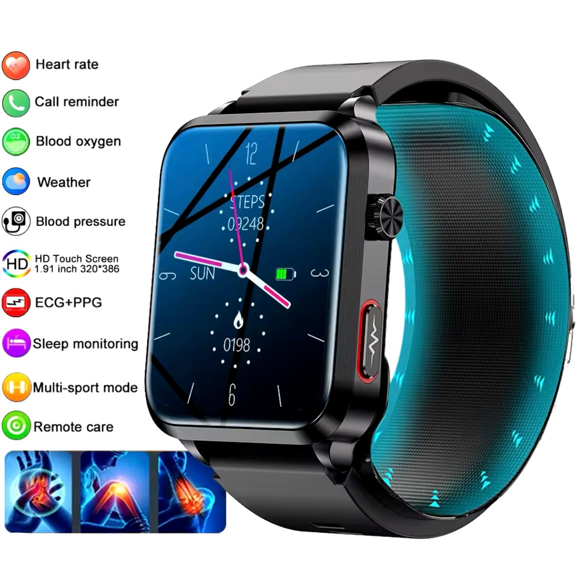 Medifit Smart Watch mit Blutduckmessung