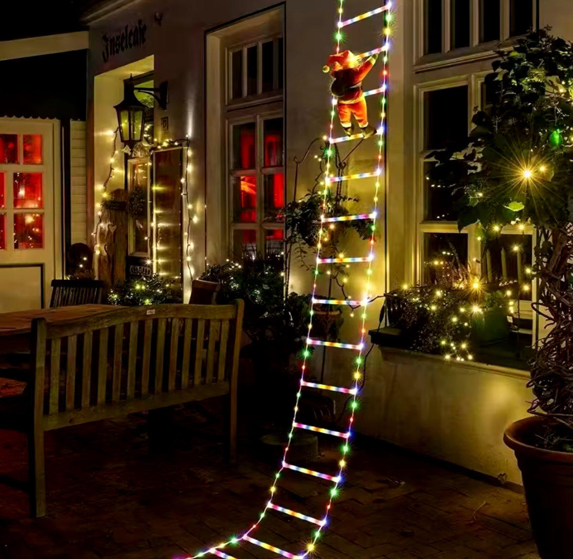 LED Weihnachts-Leiter Lichterkette