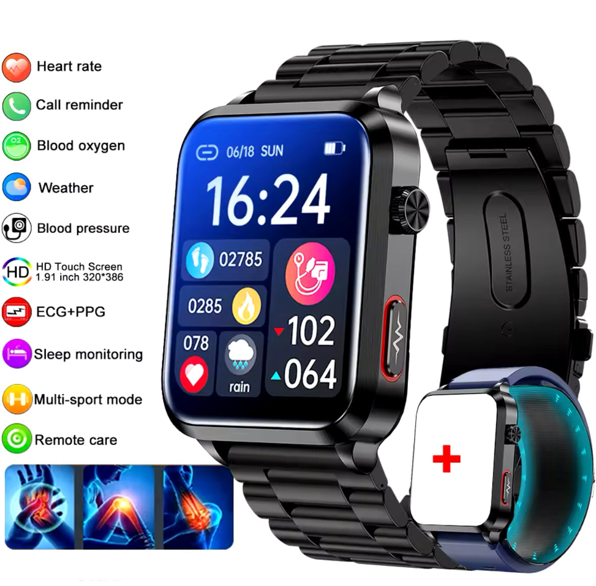 Medifit Smart Watch mit Blutduckmessung