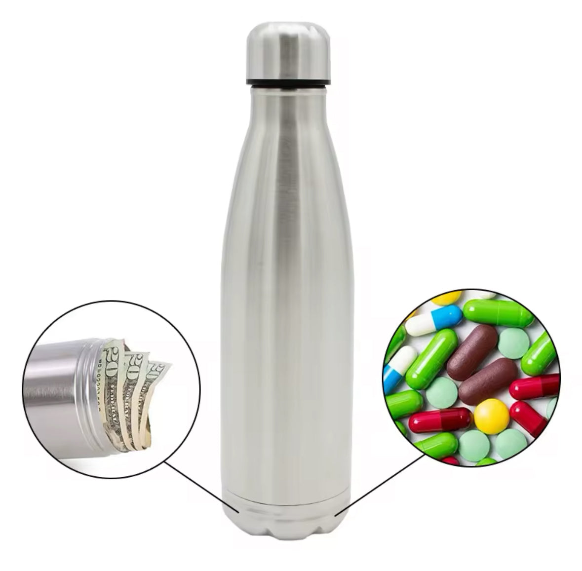 Anti-Diebstahl Thermos Trinkflasche